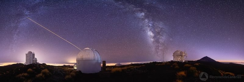 Triple gorro del Teide en el atardecer