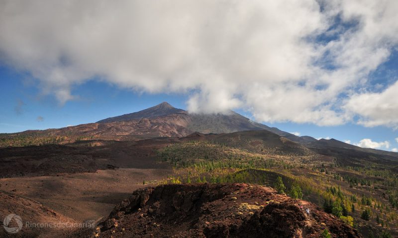 Triple gorro del Teide en el atardecer