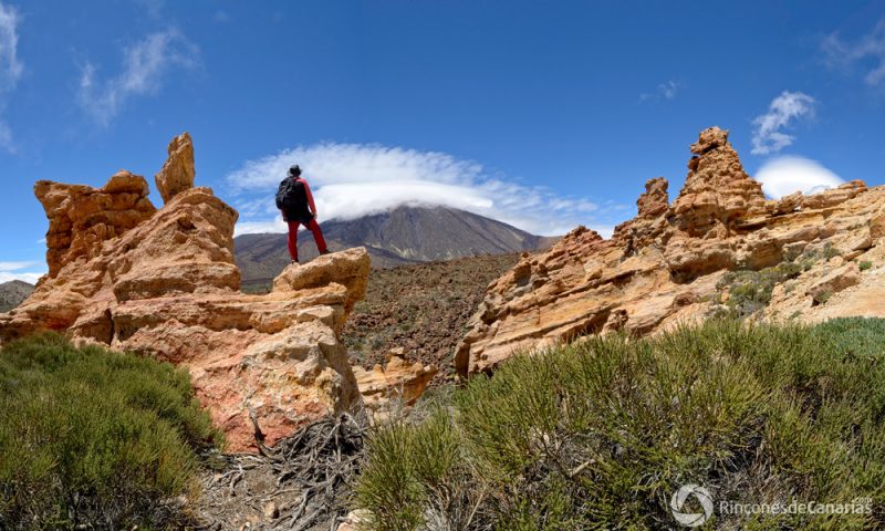 Triple gorro del Teide en el atardecer